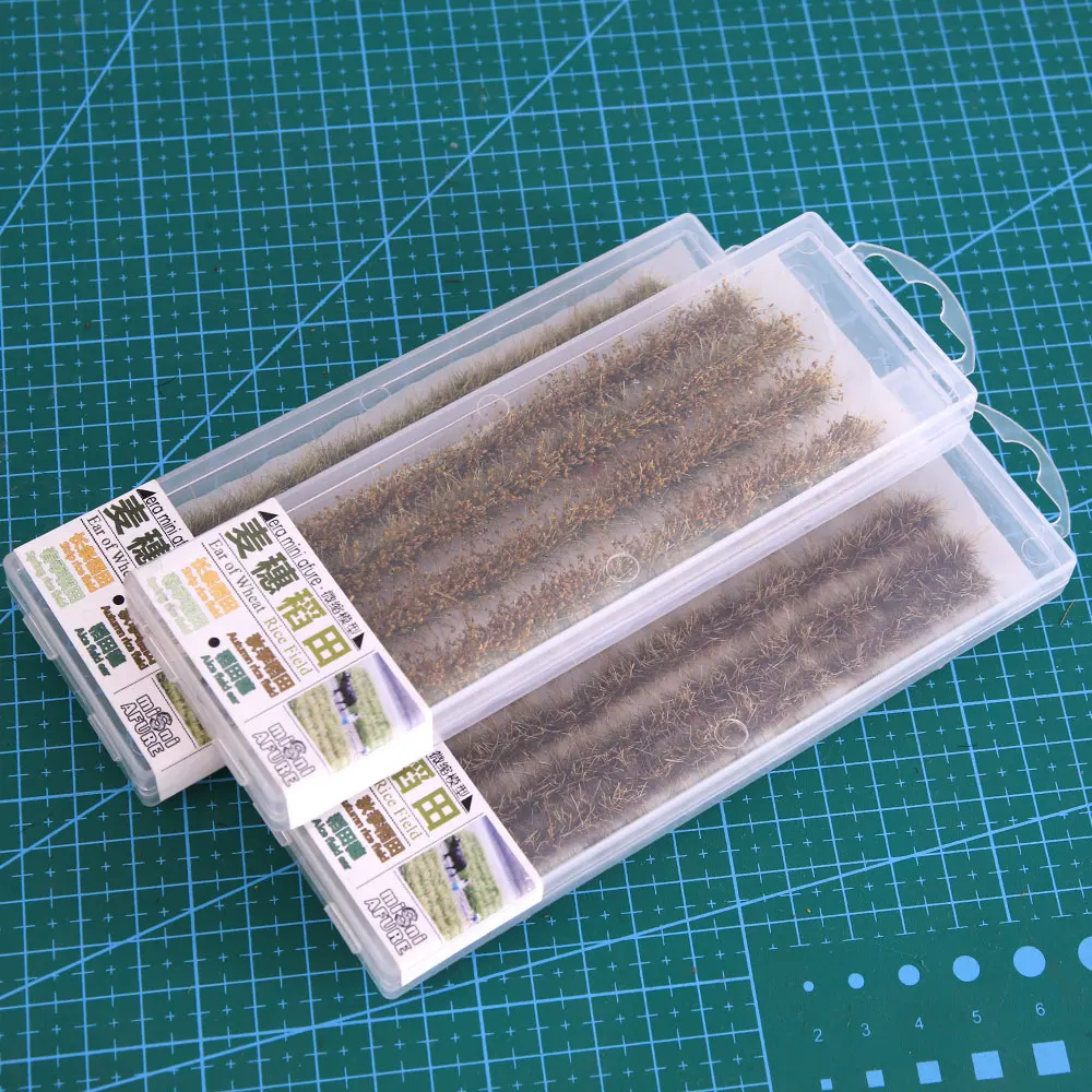 

1:72-1:87HO Scale Rice Field Model Wheat Field Scene Toy DIY Micro Landscape Layout Material