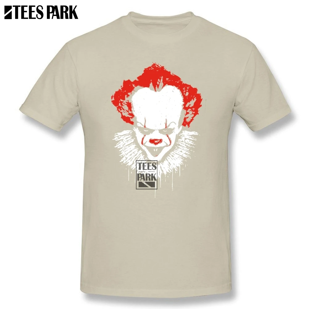 Casual Pennywise It Horror Movie Killer Clown Evil Halloween Funny T Shirts Men's Slim Fit Tee Shirt Hot Sale Men New Released | Мужская