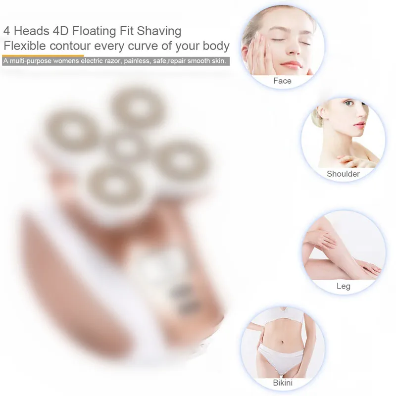 

4/5 head Painless Electric Face Hair Remover Epilator Mini Shaver Razor Instant Portable Epilator Shaving shaver 2019