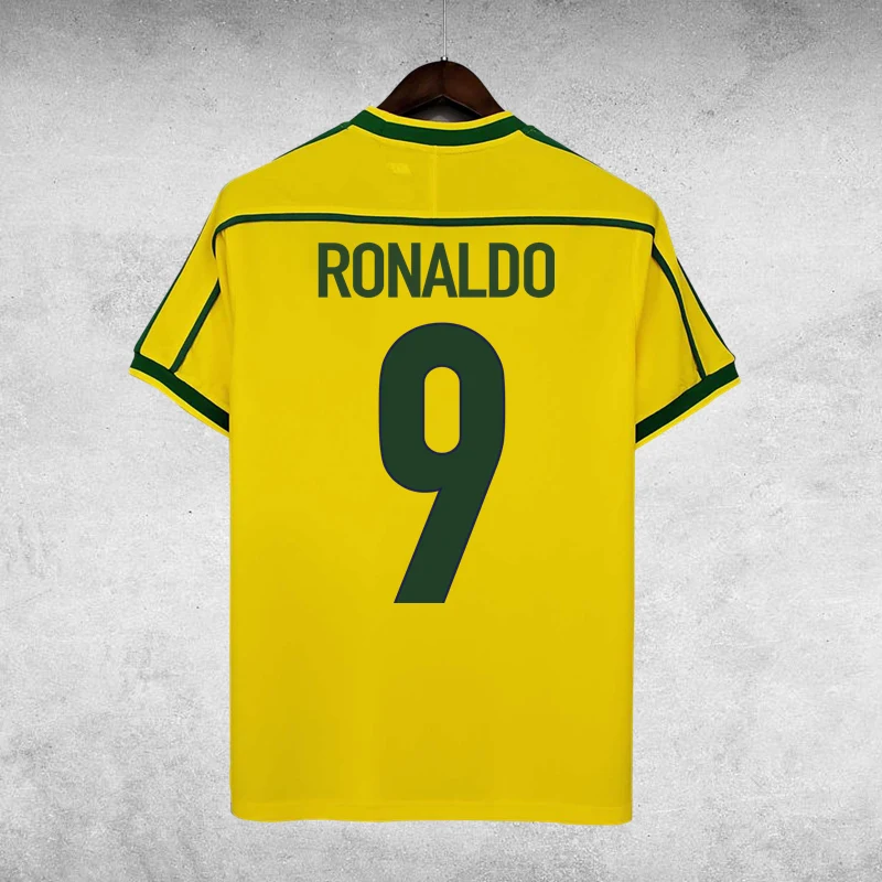 1998 Ретро футболки для футбола рубашка Роналду CAMISA DE TIME MAILLOT FOOT CAMISETA FUTBOL