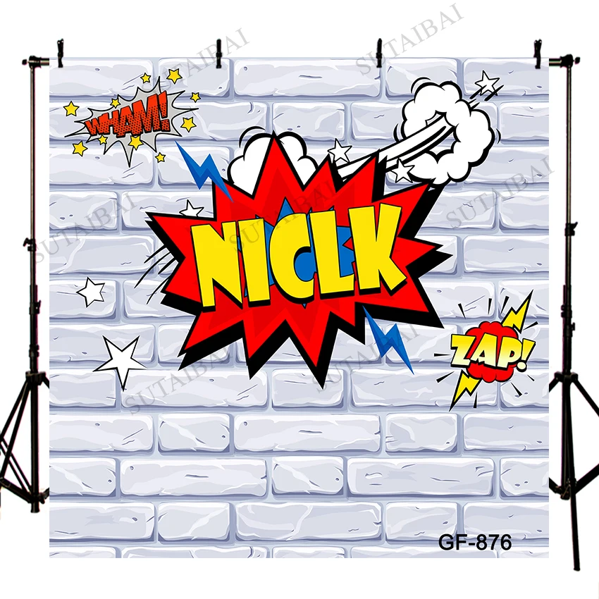 Фотофон с изображением белого кирпича для детской вечеринки | Электроника