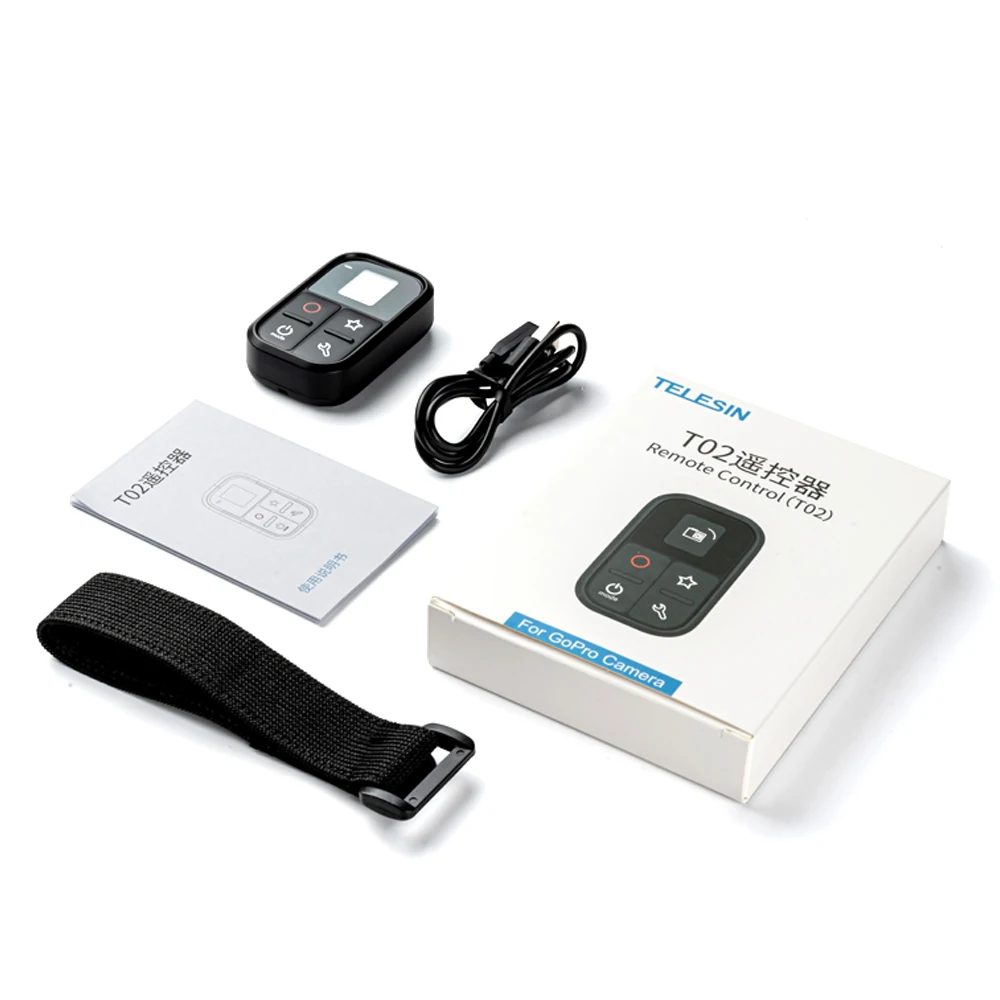 TELESIN 80M Smart WIFI пульт дистанционного управления для GoPro Hero 10 9 8 Black Max 7 6 5 4 Session 4/5 Go Pro