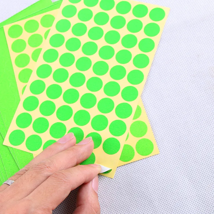 480pcs Circle Round Color Coded Adhesive Label 15mm Dot Stickers Multicolor Scrapbooking | Дом и сад