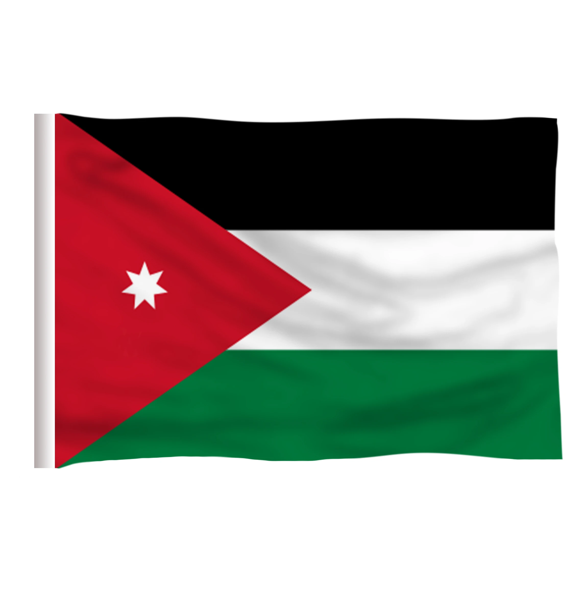 DFLIVE Jordan флаг страны 3x5 футов напечатанный полиэстер Fly 90x150 см Национальный Баннер