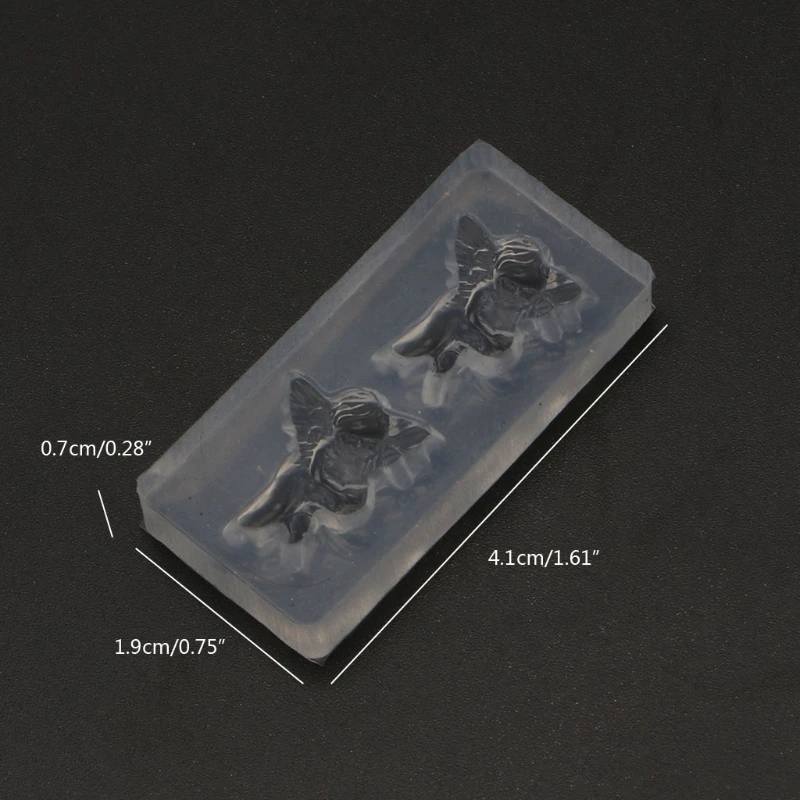

Mini Angel Crystal Epoxy Resin Mold Necklace Pendants Silicone Mould DIY Crafts Ornaments Jewelry Decorations Casting Tools
