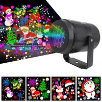 christmas light projector with 16 pattern slide led projection lamp for christmas party projector lights party decoration