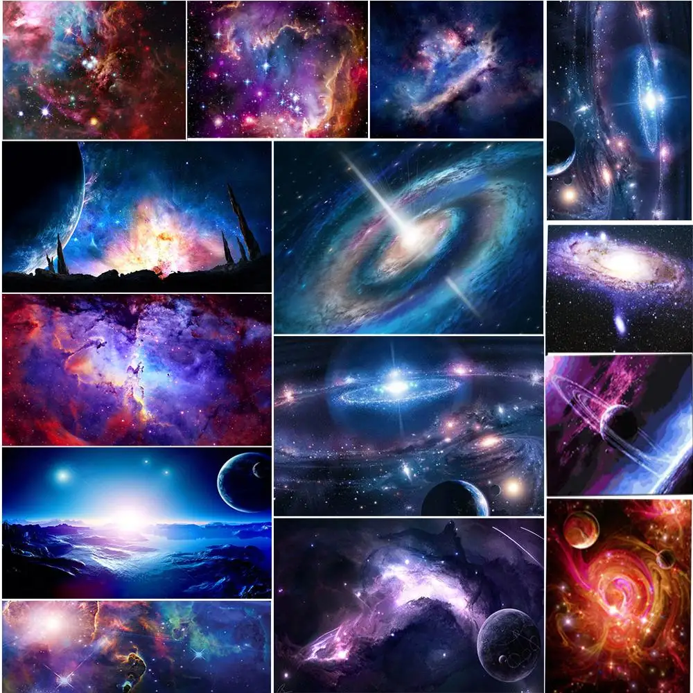 Вышивка сделай сам 5D алмазная живопись Космическая Звезда мозаика вышивка