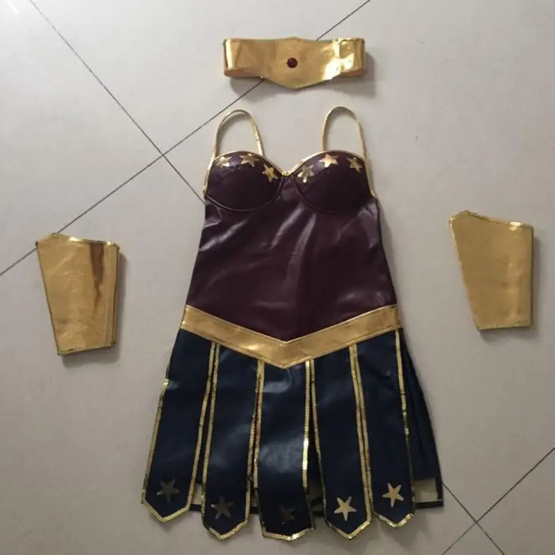 Костюм принцессы чудо-девочки на Хэллоуин Женское боди справедливости костюм