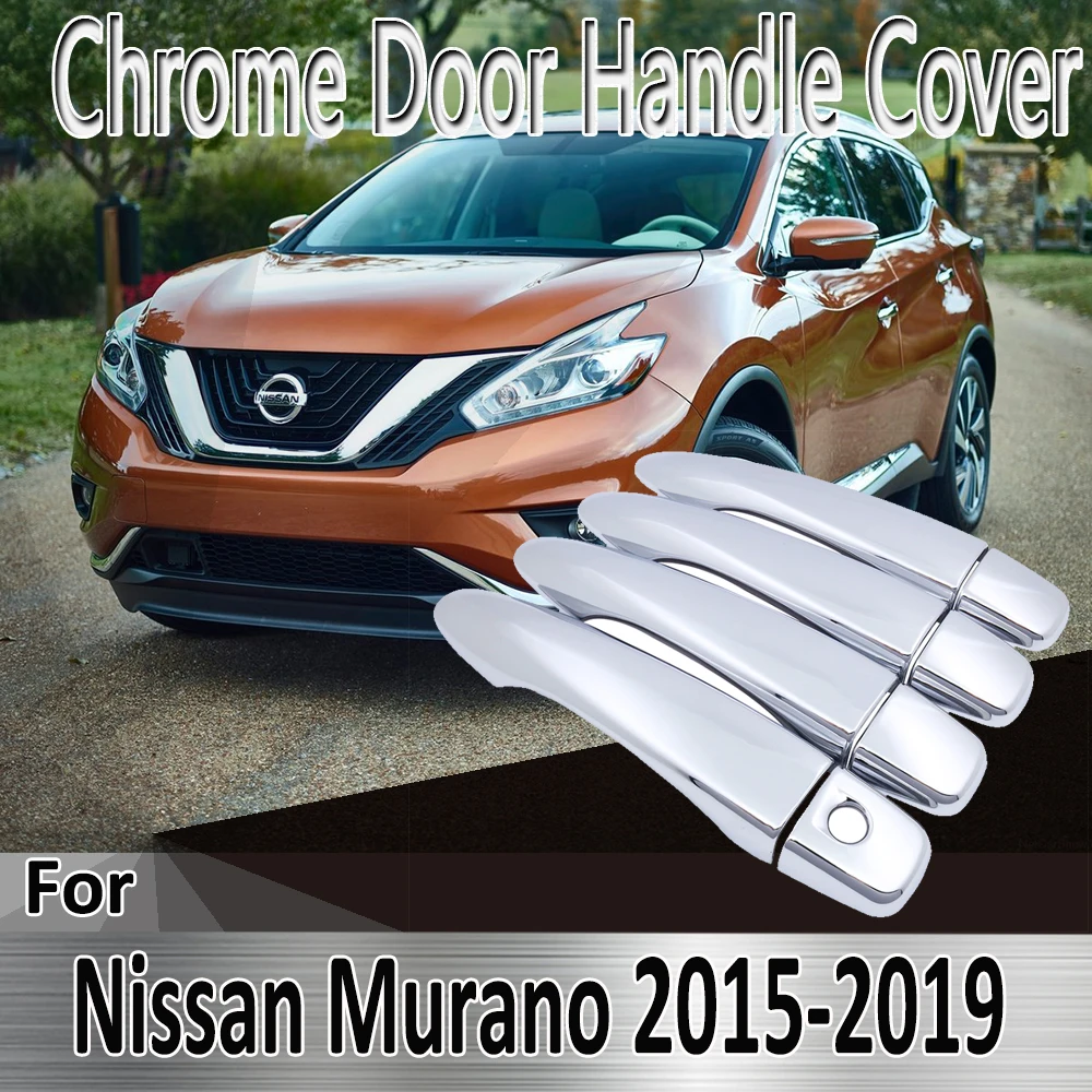 Декоративные Хромированные наклейки для Nissan Murano Z52 2015 ~ 2019 2016 2017 2018|Наклейки на