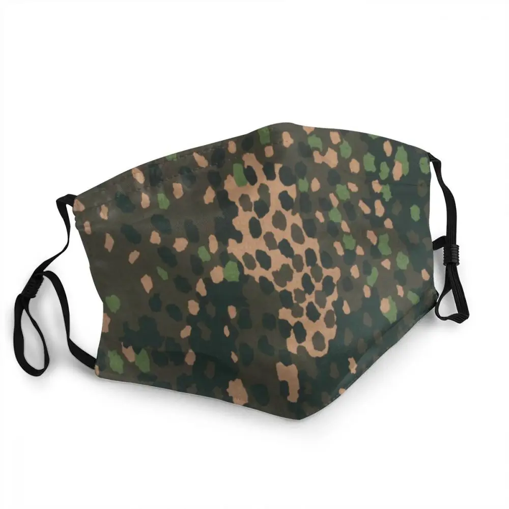 

Pea Dot Camo Camouflage Breathable Face Mask Unisex Adult Multicam Military Dustproof Protection Cover Respirator Mouth Muffle