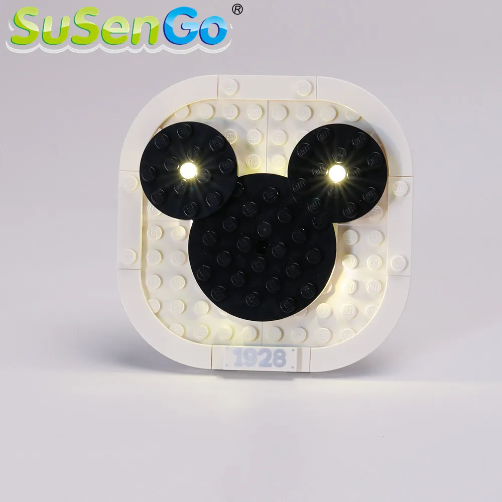 SuSenGo светодиодный световой набор для идей Steamboat Willie строительные блоки комплект освещения совместим с 21317(модель в комплект не входит