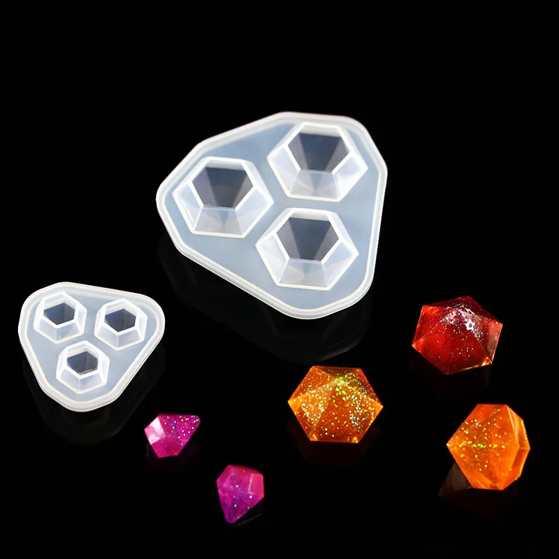 1pcs/lot Silicone Mold Resin Molds For DIY Small Diamond Pendant Die Mould for Jewelry | Дом и сад
