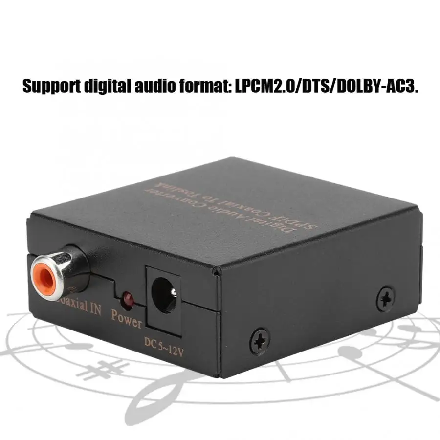 SPDIF/TosLink/коаксиальный цифровой аудио конвертер Трансвертер адаптер| |