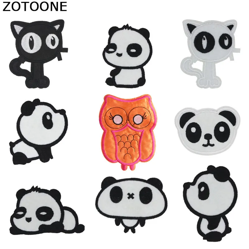 

ZOTOONE Animal Stripes on Clothes Stickers Iron on Patches for Clothing Diy Fruit Sequin Applique Embroidery Patch Set G