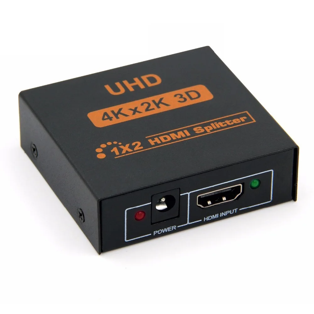 HDMI 4K сплиттер 3D UHD HDMI коммутатор 1X2 1X4 3D двойной дисплей HD 1080p видео для HDTV PS3 Xbox адаптер коммутатор сплиттер коробка