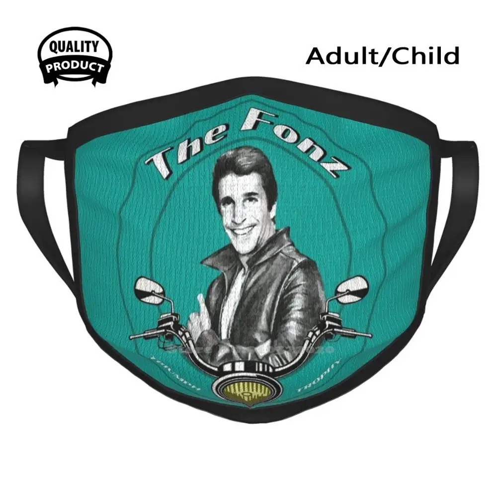 

Happy Days Fonz Bike Shirt - Fonzie Bike T Shirt - Best Fonz Bike Tee Shirt - Happy Days Mug Warmer Breathable Face