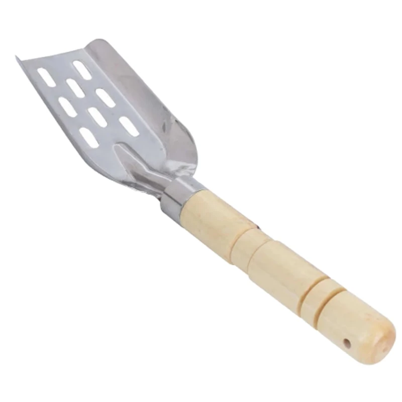 

831C Fishing Shovel Stainless Steel Wooden Handle Shrimp Bait Mixed Lure Bait Shovel