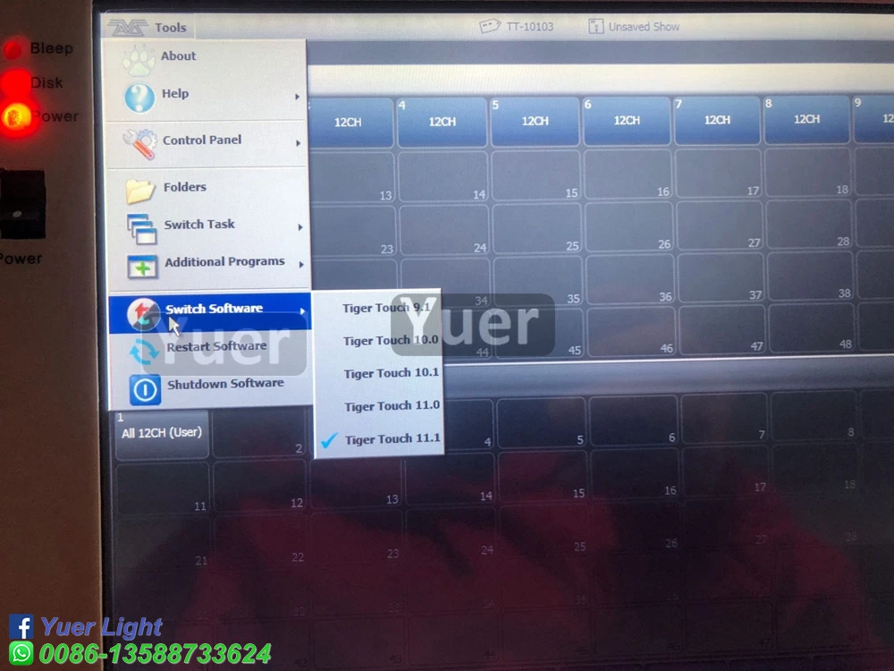 Профессиональный Tiger Touch Pro контроллер музыка DJ оборудование консоль освещение на сцену для светодиодный Par Перемещение лазерной головки проектор