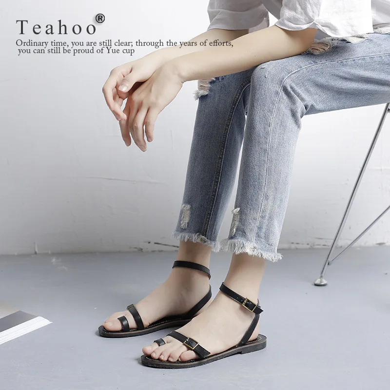 Student Clip toe rome narrow band sandals women beach shoes solid slingback flat gladiator femmes sandalias 2020 | Обувь