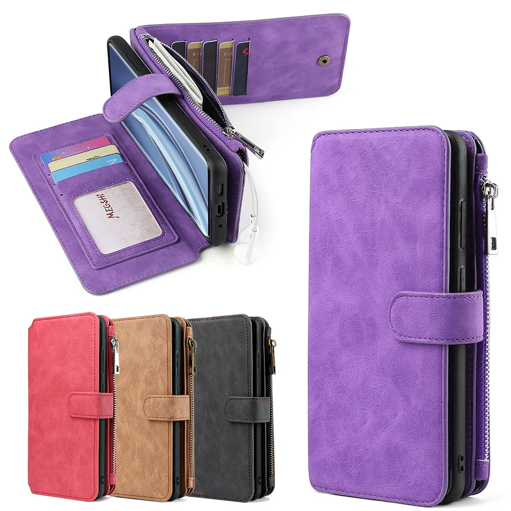 

Wallet Fashion PU Leather Phone Case For XiaoMi 9 10 10Pro 11 12 5G RedMi 8 9 10 Note8 Note9 Note10 Note11 Poco M3 M4 X3 Pro NFC
