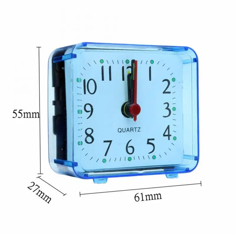 Mini Square Small Bed Alarm Clock Transparent Case Digital Children Student Desk Table | Дом и сад