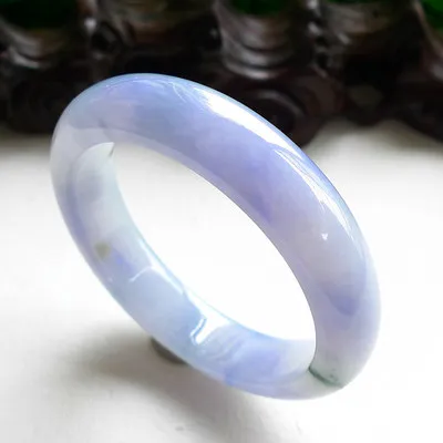 

Natural Burmese Jadeite Light Purple 54-64mm Bracelet Elegant Princess Jewelry Best Gift for Mom and Girlfriend