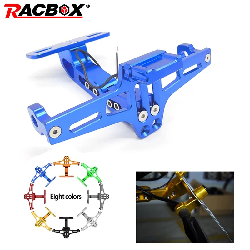 Универсальный держатель номерного знака для Moto алюминиевый Portatarga поддержка