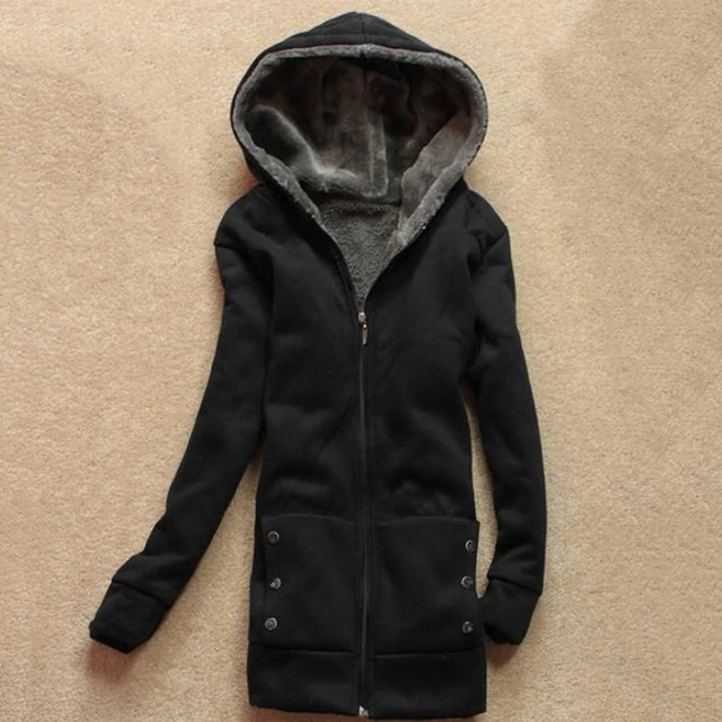 Зимние теплые пальто новый свитер с капюшоном Женский Европа Америка плюс