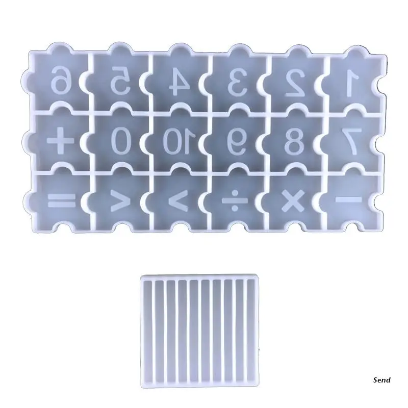 1 Набор детская математическая форма с УФ-кристаллами и эпоксидной смолой -