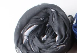 Dark grey Новые модные милые шарфы с принтом собаки для женщин/дам подарки - Цвет: Dark grey