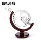 Графин для виски Globe 850 мл, ликер Графин Подарочный набор с 2 очками диспенсер для ликера для шотландского бурбона аксессуары для водки