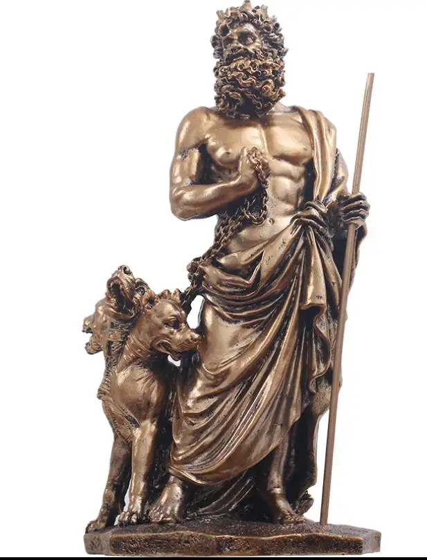 

Hades restoring ancient ways decorated resin models of Greek gods warriors and knights decorated figure Sculpture statue