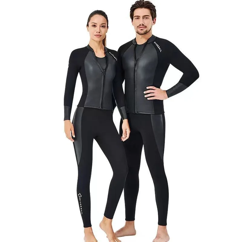 

Scuba Diving Suit Men 2MM Wetsuit Swimming Neoprene Underwater Fishing Kitesurf Surf Surfing Spearfishing Jacket Pants Clothes