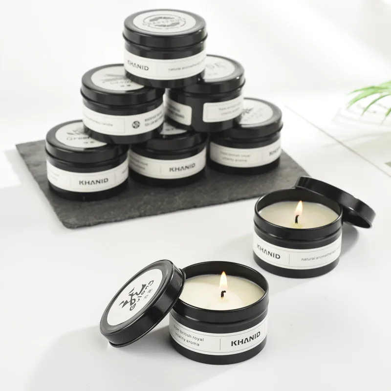 6 шт./компл. Ретро жестяная банка свечи для ароматерапии в баночках благовония
