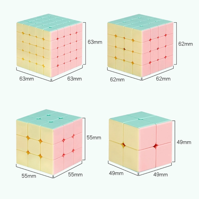 

Magic- Speed Cube Stickerless Puzzle Toy Easy Turning Safe Material Lightweight H055