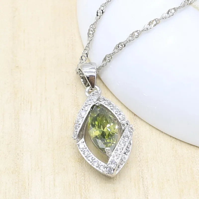 Женская подвеска ожерелье серебряного цвета с искусственными камнями|Подвески| |