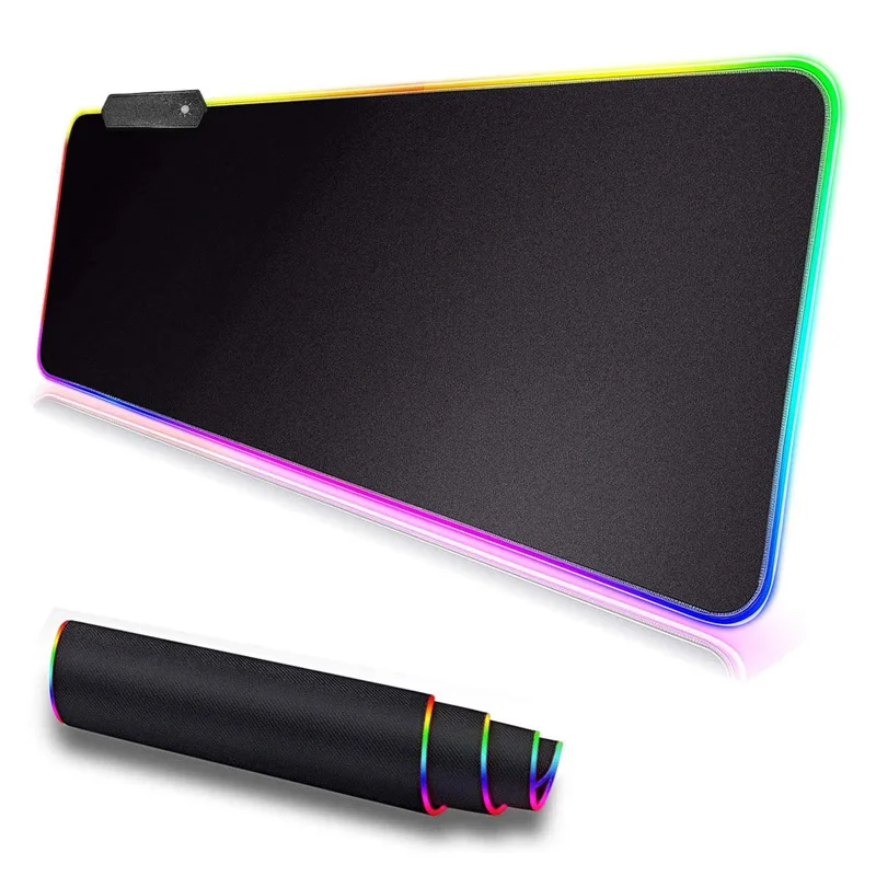 

Large size mouse pad for game, color luminous pad for desktop computer, 7 colors, LED lights, game keyboard