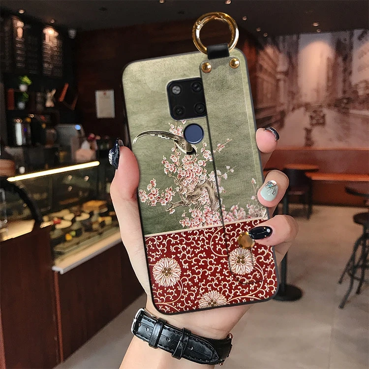3D рельефный чехол для huawei Коврики 30 20 Pro Lite 20X P30 P20 Nova 5T 3e 3i Honor V30 20 9X 8X Max 7X 7C 10 Крышка наручный ремень Funda