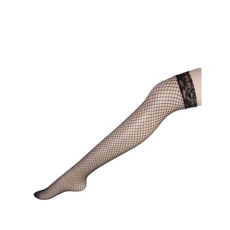 Сексуальные чулки в сетку Для Женщин Кружевной Топ Sheer сапоги до бедра на