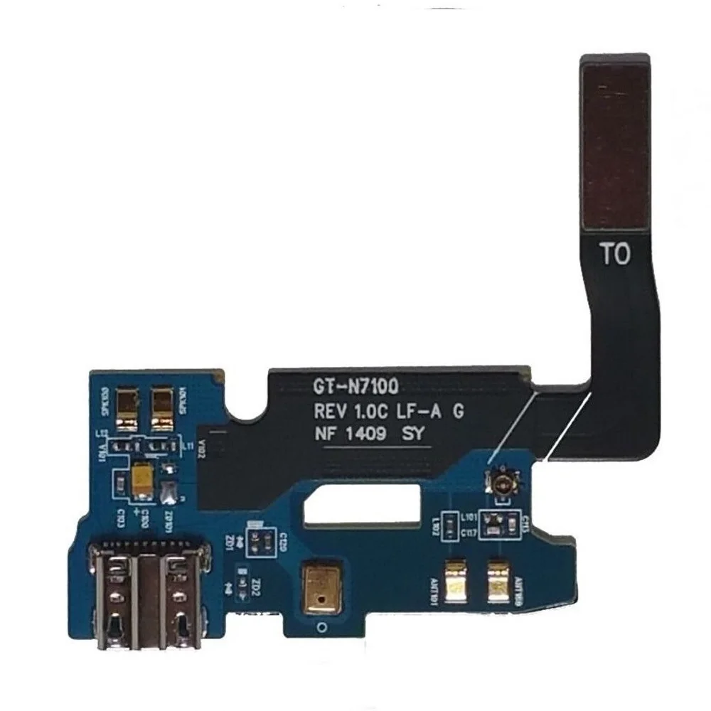 Запасная часть для Samsung Galaxy Note 2 N7100 N7105 I317 T889 I605 L900 R950 E250S/K|connector flex cable|flex cablecharging port |