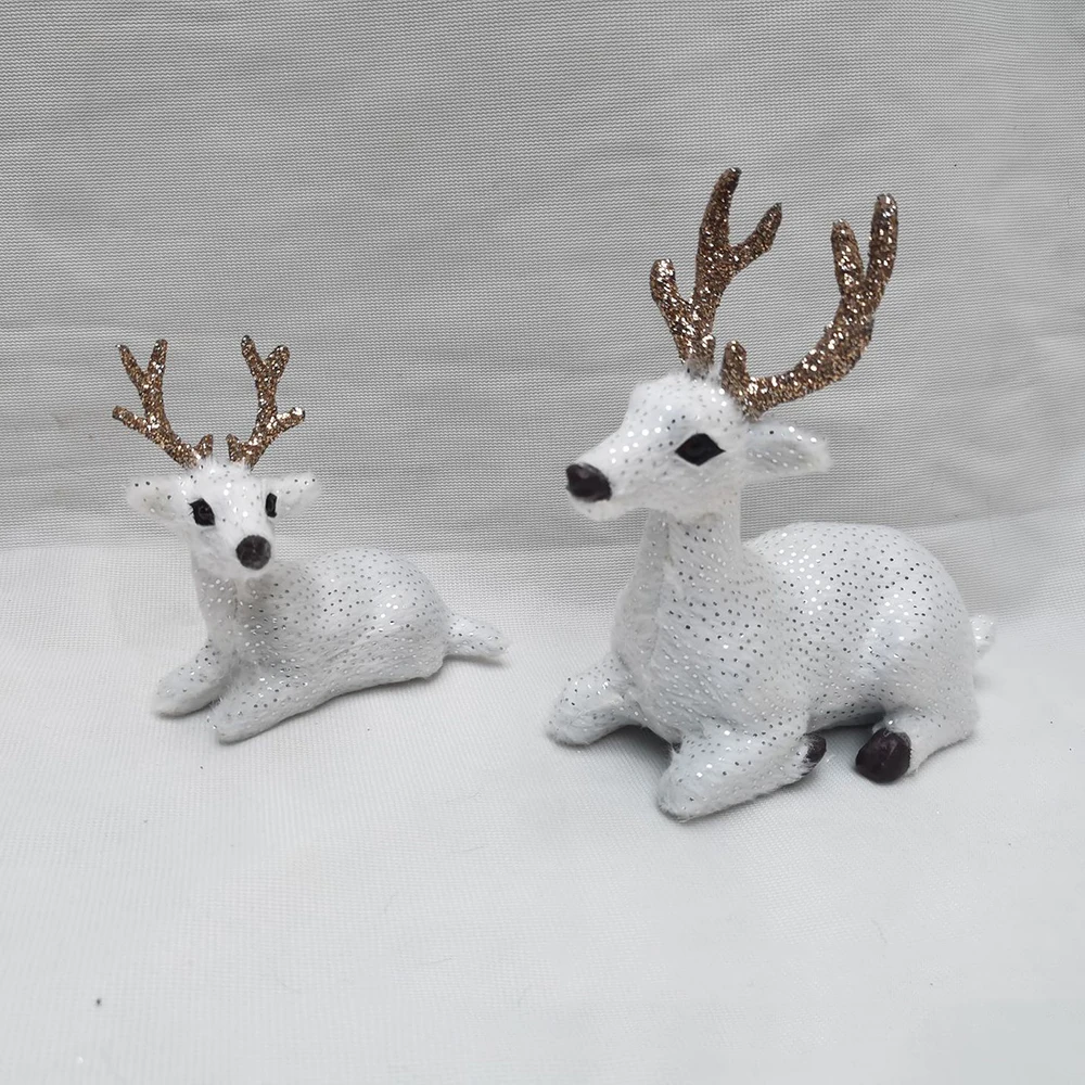 

Настольные украшения с имитацией лося, искусственный Рождественский олень, украшение для рождественской вечеринки, домашний декор, подаро...
