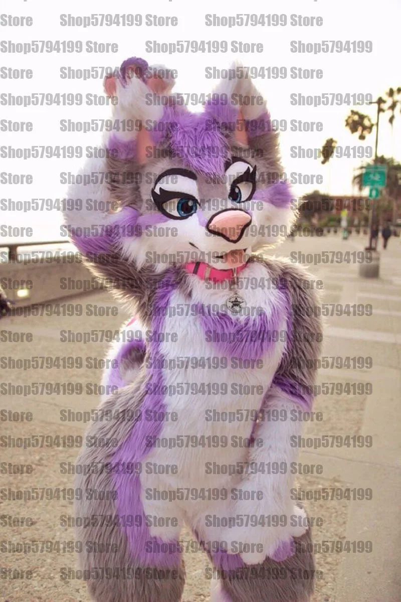 Персонализированный пушистый костюм # W3 Хаски с собакой талисман косплей