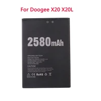 new doogee x20 2580mah 3 8v battery li ion polymer replacement cell phone battery for doogee x20 x20l mobile phone bat17582580