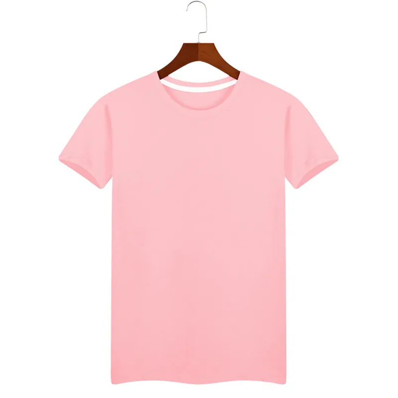 

B2121-Summer Новые мужские футболки однотонные 56 модные повседневные с коротким рукавом