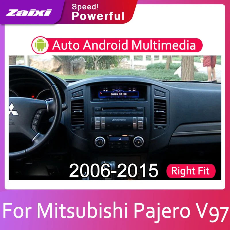 Автомобильный экран системы Android для Mitsubishi Pajero V97 2006 2007 2008 2009 2010 2011 2012 2013 2014 015
