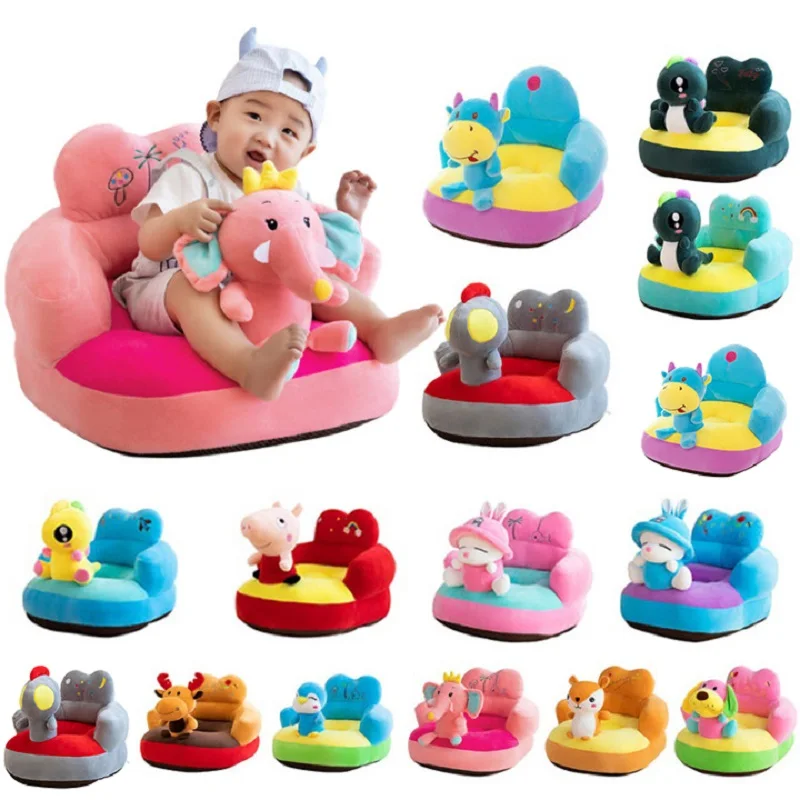 Чехол для детского дивана плюшевое сиденье удобное моющееся гнездо малышей без