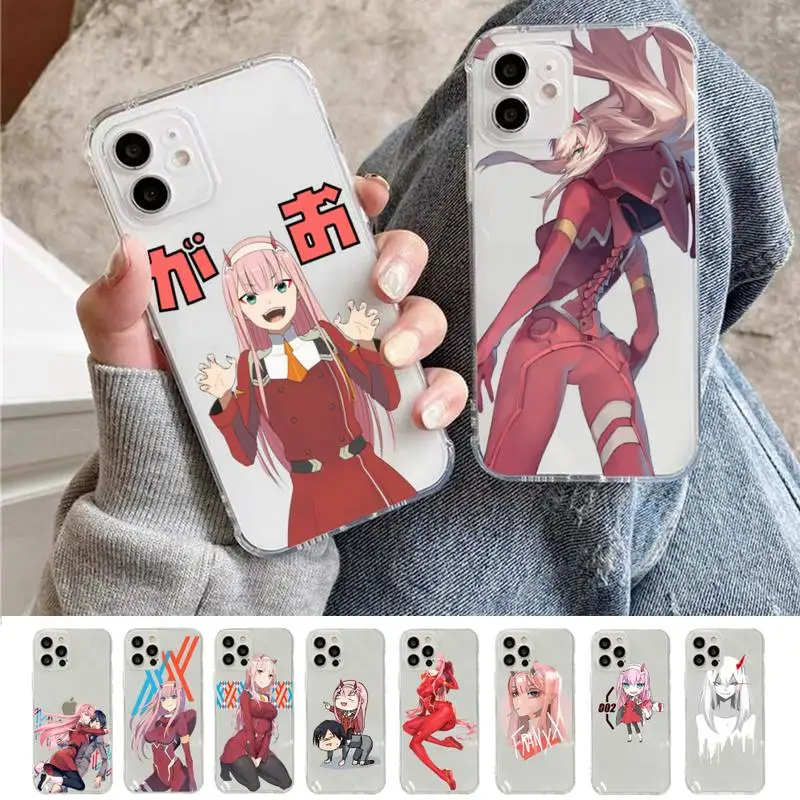 

Zero Two Darling in the FranXX Phone Case for iPhone 11 12 13 mini pro XS MAX 8 7 6 6S Plus X 5S SE 2020 XR