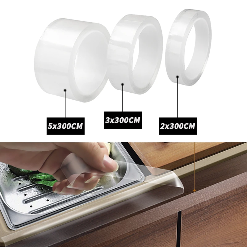 

3M Tape Bathroom Kitchen Shower Mould Proof Silicone Stickers Sink Cleanable Sealing Strip Self Adhesive Tape Plaster waterproof