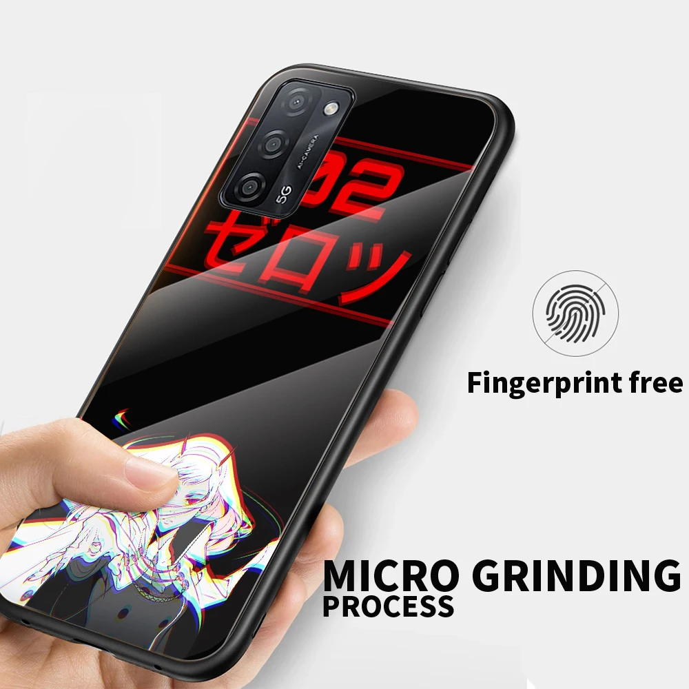 darling in the franxx anime for oppo realme 7i 7 6 5 pro c3 xt a9 2020 a52 find x2lite luxury tempered glass phone case cover free global shipping
