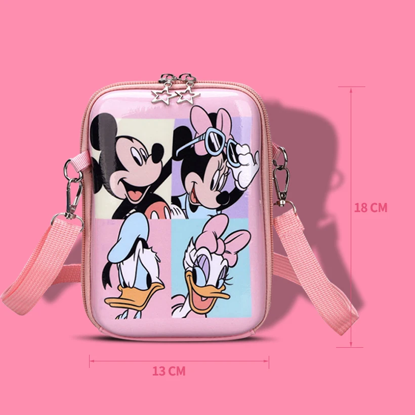 Disney Cartoon Micini Shoulder Bag Boys and Girls Cute Fashion Messenger Bag Children's Mobile Phone Bag
